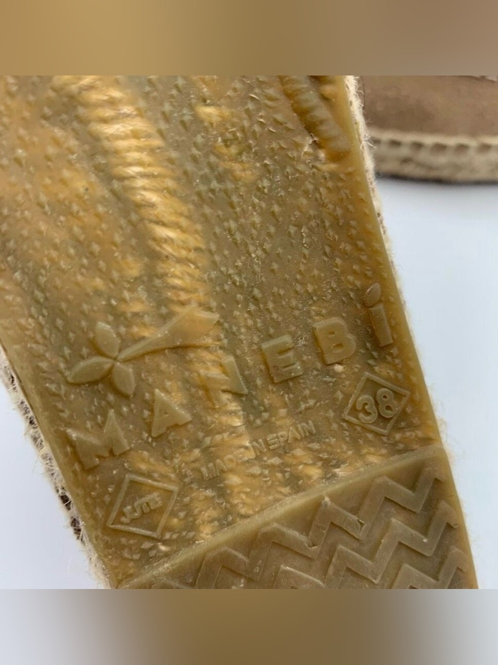 Luxury Tan Suede espadrille Loafers - Picture 5 of 8